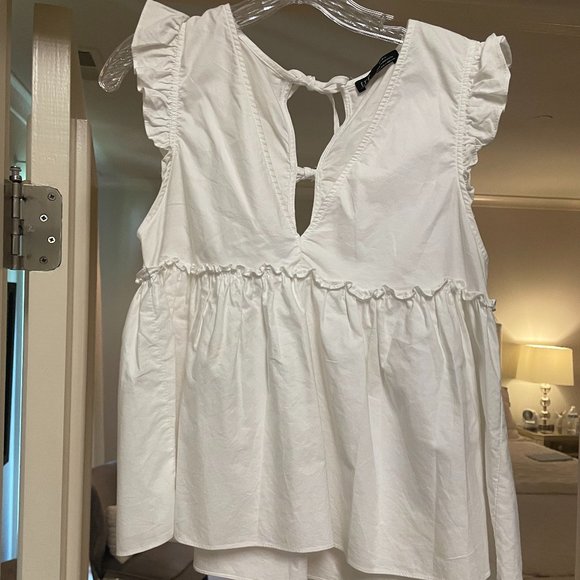 Zara Ruffle Babydoll Top (S) - Picture 2 of 7
